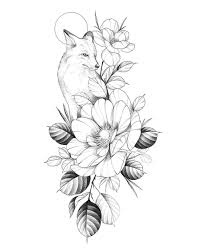 Ein paar tolle tattoo vorlagen für tier motive finden sie in diesem beitrag. 2019 Tattoo 2020 Mandala Tiere Tattoo Katzentattoos Fuchs Illustration
