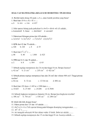 Siswa kelas vi mengerjakan ulangan matematika diberi waktu 120 menit. Soal Uas Matematika Kelas 6 Sd Semester 1