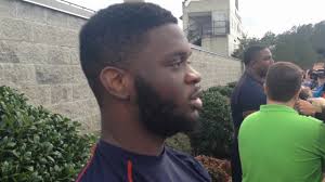 Auburn WR Marcus Davis after Sunday's Birmingham Bowl practice
