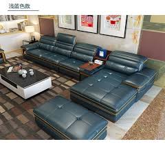 Living Room Sofa Storage Speaker Real Genuine Leather Sofas Salon Couch Puff Asiento Muebles De Sala Canape L Shape S Sofa Storage Living Room Sofa Sofa Design