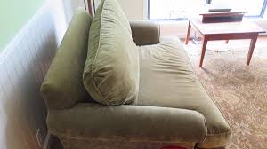 Shop for green chair ottoman online at target. Chair A Half Twin Sofa Sleeper Green Velvet W Cherry Feet Mckinnon Carter W 61 D 38 H