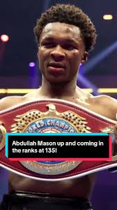 Abdullah Mason up and coming in the ranks at 135! #Boxing