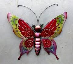 Wanddekoration Schmetterling Metall Glas Vlinder Decoraties Decoraties Glas Metall Schmetterling Vlinder Wanddekoration Schmetterling Keramik Tiere