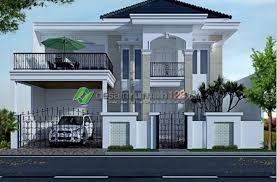 Gambar rumah adat kartun hitam putih surat kabar. Desain Rumah Mewah Dan Elegan 2 Lantai Di Lahan 15 X 25 M2