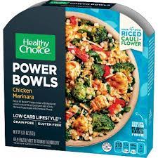 Healthy Choice Frozen Power Bowls Chicken Marinara With Cauliflower Rice 9 25oz Chicken Marinara Healthy Frozen Meals Frozen Meals