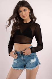 How To Style Mesh Crop Top 15 Attractive Outfit Ideas For Women Fmag Com