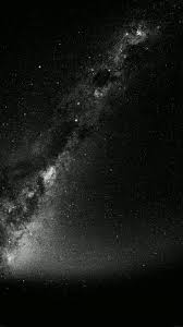 Aesthetic Black And White Galaxy Wallpaper 