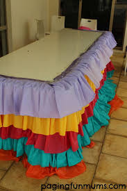 Diy Rainbow Ruffle Tablecloth Mexican Party Theme Cinco De Mayo Party Decorations Mexican Birthday Parties