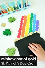 From st patrick's day decorations to classroom projects. Rainbow Pot Of Gold St Patrick S Day Craft Fantastic Fun Learning
