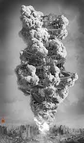 yang yongliang アートのアイデア 中国の芸術 白黒 絵