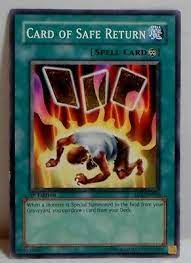 Check spelling or type a new query. Yu Gi Oh Trading Card Game Card Of Safe Return Spell Sd2 En018 1st Edition Ebay