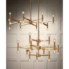 Possini Euro Marya 32 Wide Satin Brass 24 Light Chandelier 15a84 Lamps Plus