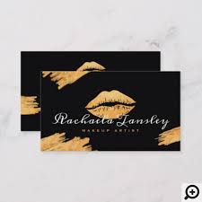 22,100+ customizable design templates for 'makeup artist business card'. Glamorous Beauty Black Gold Lips Makeup Artist Business Card Moodthology Papery