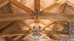 Wooden planks roof building stock photos wooden planks roof. The 5 Types Of Trusses For Timber Frame Homes