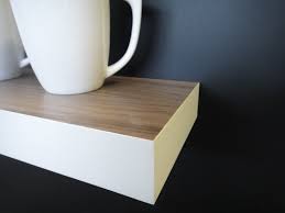 Easy diy floating shelves no bracket | diy creators. Floating Shelves Walnut White Modern Shelves Wall Shelf Book Shelf Wood Shelf Set Of 3