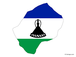Flag Map Of Lesotho Free Vector Maps Map Vector Lesotho Flag