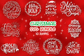 Christmas Svg Bundle 10 Items Graphic By Tatiana Cociorva Creative Fabrica