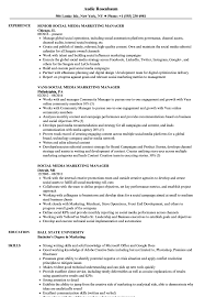 Seek to add the accomplishment , the so what. there's a good chance that for any given job target (i.e., job description and organization type) you and your competition share similar. Social Media Marketing Manager Resume Samples Velvet Jobs