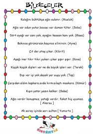 bilmece rehber ogretmen egitim faaliyetleri sinif idaresi