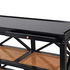 Rattan console table furniture is one of nature's products that have provided jobs to simple people living around a wide area of land planted with rattan. Savile Black Console Table With Rattan La Maison Chic