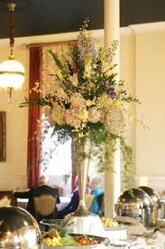 Buffet Table Flower Arrangement Buffet Table Arrangement Buffet Table Decor Table Flower Arrangements