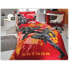 Junior Batman Kirmizi Nevresim Takimi Home Bed Blanket