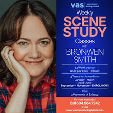 In person Scene Study classes, starts this Thursday, September 18th