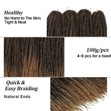 Marley braids hairstyles are a popular search across social media networks like pinterest, instagram, and tumblr, for women with african hair in need of some inspiration. Buy Ymhpride Marley Twist Braid Hair Afro Kinky Curly Twist Braiding Hair 4 Packs Long Afro Marley Braiding Hair Soft Synthetic Crochet Braids Hair 18 Inch T1b 27 Online In Turkey B0861kyc7b