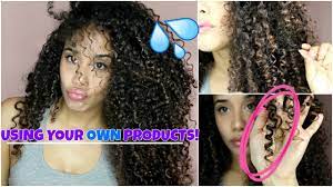 Put the oil on your palm and apply it evenly to a handful of your hair. How To Style Apply Product To Curly Hair For Frizz Free Defined Curls In Depth Youtube