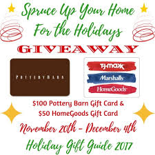 Check spelling or type a new query. 100 Pottery Barn Gift Card And A 50 Homegoods Tj Maxx Marshalls Gift Card Giveaway Tom S Take On Things