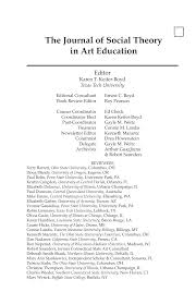 The Journal of Social Theory in Art Education