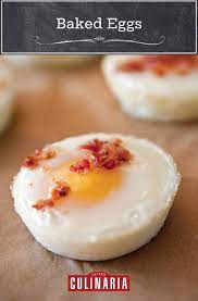 Baked Eggs Recipe Recipe Baked Eggs Breakfast Dessert Easy Desserts