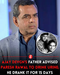 Paresh Rawal has made a surprising revelation about his health. The Hera  Pheri actor shared that Ajay Devgn's father, Veeru Devgan, visited him in  the hospital and recommended that he drink his