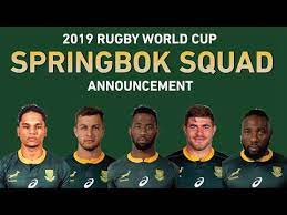 Those with a * next to their name are making their rugby. Live Springbok Rugby World Cup Squad Announcement Youtube