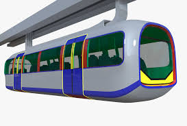 3d Model Design Concept Of Elevated Monorail Train Model Trains Train Concept Design