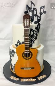 Pin De Damiete West Banjo Em Cakes Bolo Fashionista Bolo Musical Bolos Tematicos