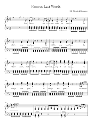 Famous Last Words My Chemical Romance Famous Last Words Mcr My Chemical Romance Mcr Songs