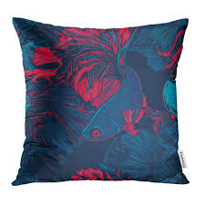 The best environment for a. Erehome Blue Exotic Colorful Betta Fish Siamese Fighting Splendens Red Vintage Abstract Pillow Case Pillow Cover 18x18 Inch Throw Pillow Covers Walmart Canada