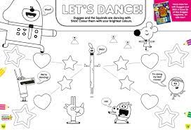 Hey duggee rainbow colouring sheet. Hey Duggee Stick Song Activity Sheets