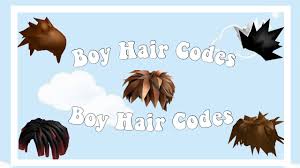 Rbx codes provides the latest and updated roblox hair codes to customize your avatar with the beautiful hair for beautiful people and millions of other items. Boy Hair Codes For Bloxburg Other Games Youtube