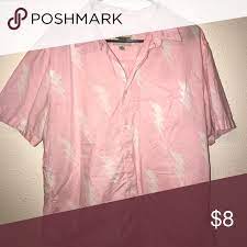 American Eagle Pink Lightning Bolt Button Up American Eagle Lightning Bolt Colorful Shirts