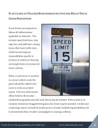 Dhcs does not license any internet dui programs. Truck Driver Responsibilities In California