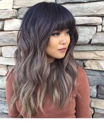 Long Hair With Blunt Bangs Miladies Net Thick Hair Styles Ombre Hair Blonde Haircut For Thick Hair
