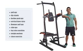 harison power tower biking workout vertical knee raise chest workouts