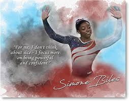 World champions centre head coach: Amazon Com Powerful And Confident Simone Biles Inspirational Quote 8 X 10 Unframed Print Wall Art For Bedrooms Offices Living Rooms Stunning Gift For Gymnasts Olympic Champions Coaches And Fans Posters Prints