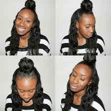 Half Down Top Knot Hairlicious Inc Love It Black Hair Care Crown Hairstyles Hair Projects