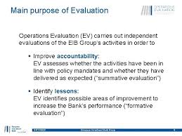 Iib is an established broker dealer specializing in serving independent investment bankers. Expost Evaluation At European Investment Bank Presentation To