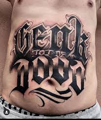 Lees meer over of volg. Abraxas Genk Tot De Dood From Daseone Tattoo Facebook
