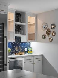Navy blue kitchen cabinets with beadboard backsplash. Pin On Kitchen Tile Backsplash Inspiration