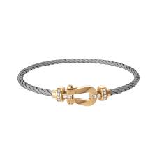 Force 10 bracelet or jaune 18K et diamants modèle moyen